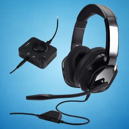 Amazon Basics Gaming Headset with Desktop Mixer