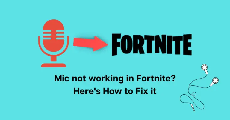 Mic not working in Fortnite? Here's How to Fix it