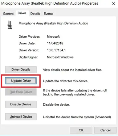 Update Driver