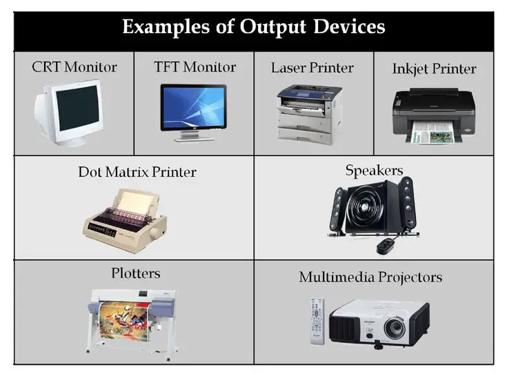 Examples of Output Devices