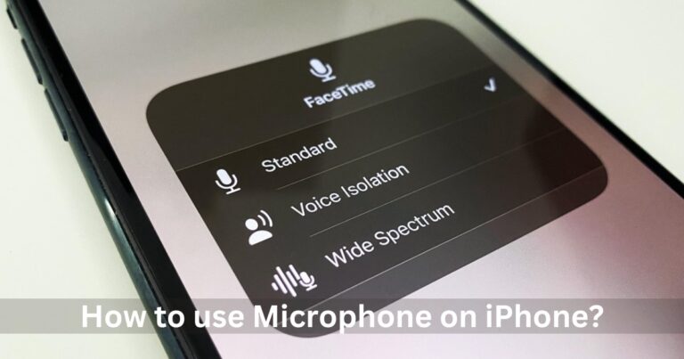 How to use Microphone on iPhone?